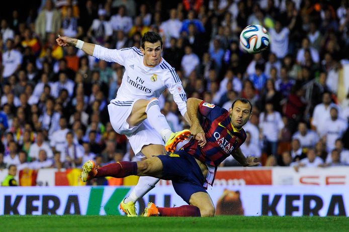 Gareth Bale schiet de winnende goal binnen in de finale van de Copa del Rey in 2014.