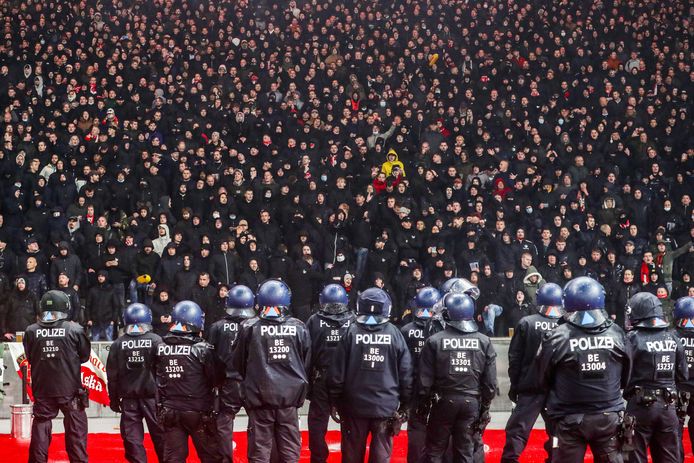 Feyenoord nam twee weken geleden zo'n 7500 fans mee naar Berlijn, waar Union Berlin met 1-2 werd verslagen.