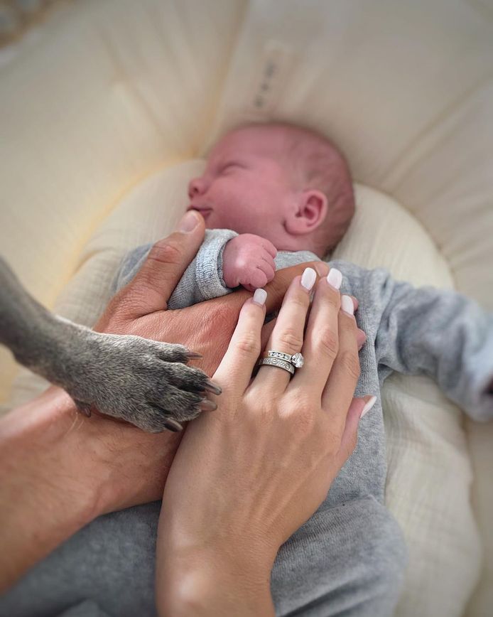 Tim Wellens deelde op Instagram trots een foto van zijn zoontje.