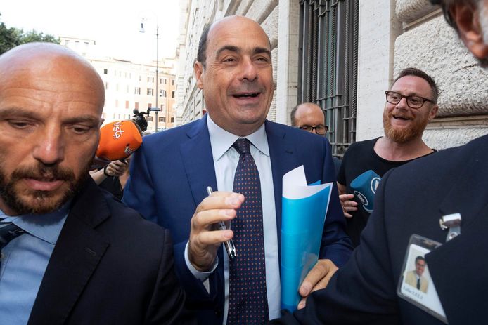 Italiaanse oppositieleider Nicola Zingaretti van de PD.