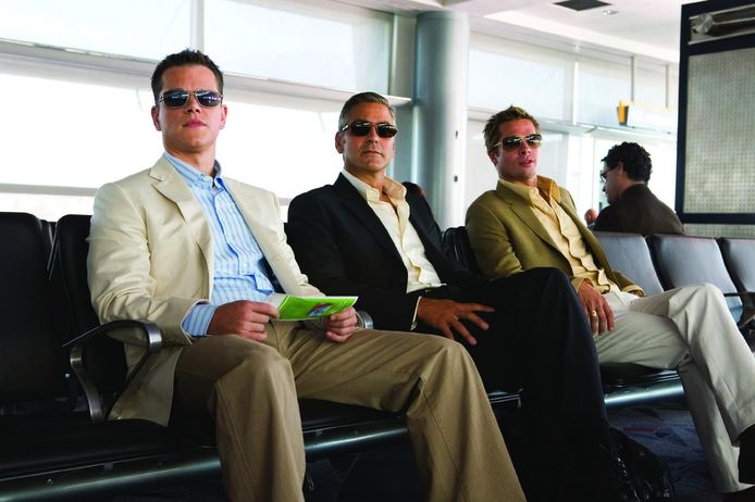 Matt Damon, George Clooney en Brad Pitt in ‘Ocean’s Thirteen’