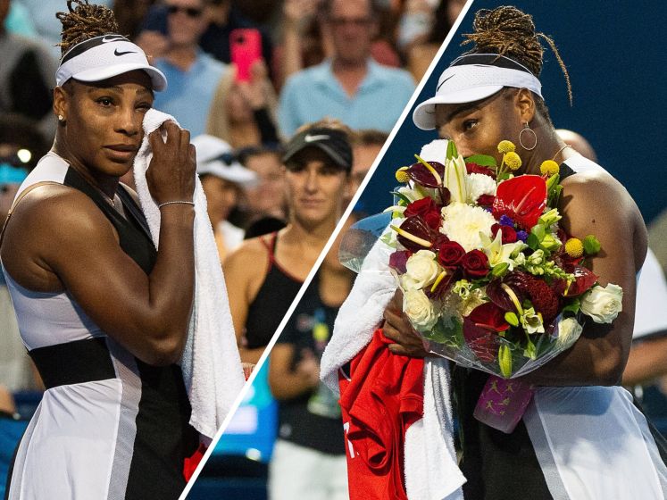 Serena Willians neemt in tranen afscheid van Toronto