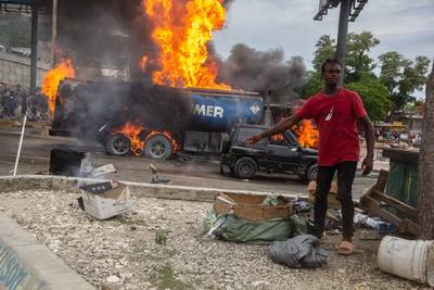 24 dead, 40 injured in tanker truck explosion on Caribbean island of Haiti