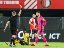 Feyenoord hoeft Bijlow na rode kaart niet lang te missen