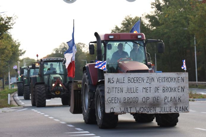 Leuzen van tractoren lopen uiteen