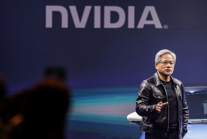 Jensen Huang, de oprichter van Nvidia, dat chips maakt die worden gebruikt voor AI.