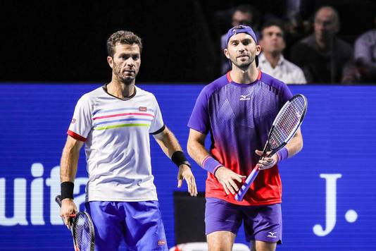 Horia Tecau (rechts) en Jean-Julien Rojer.