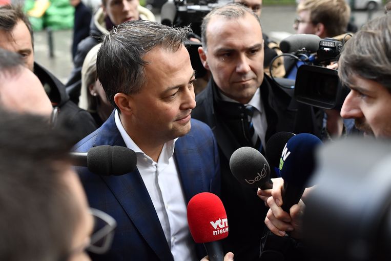 Egbert Lachaert is officieel kandidaat-voorzitter van de Open Vld. Beeld BELGA PHOTO DIRK WAEM