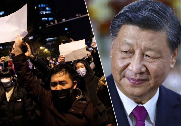 Afgelopen weekend waren er zeldzame manifestaties tegen het bewind van president Xi Jinping.