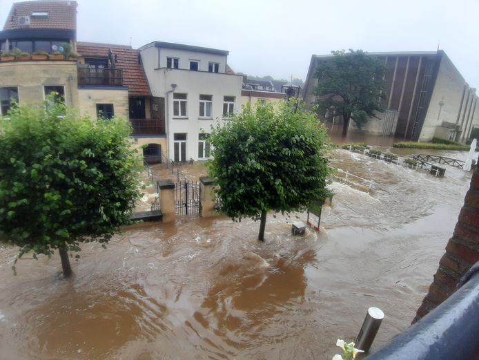 Overstromingen in Limburg.