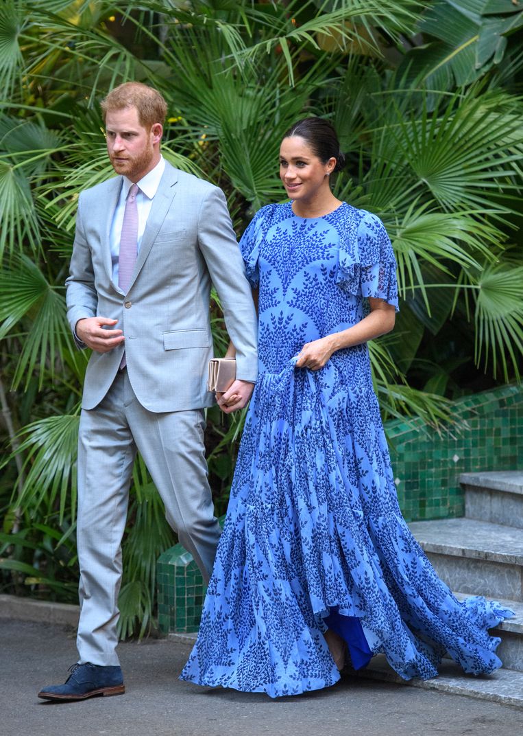 Prins Harry en Meghan brengen werkbezoek aan Marokko (2019) Beeld WireImage