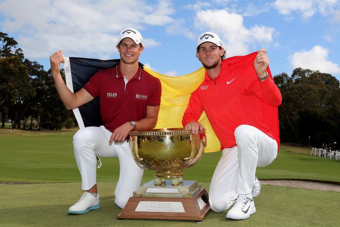 Wereldkampioenen! Thomas Detry en Thomas Pieters gaven België een nieuw golfelan.