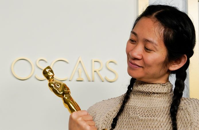 Regisseur Chloé Zhao die in 2021 de Oscar won voor 'Nomadland'.