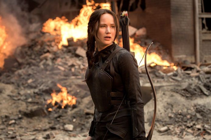 Jennifer Lawrence als Katniss Everdeen in ‘The Hunger Games’.