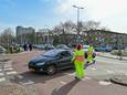 Het is druk op de Kralingse Plaslaan.