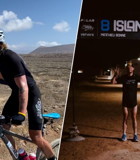 Matthieu Bonne (28) is nu echt een ‘mirakelman’: hij slaagt in opzet om 8 triatlons af te leggen in 8 dagen tijd op 8 Canarische Eilanden: “De zwaarste inspanning die ik ooit heb gedaan”