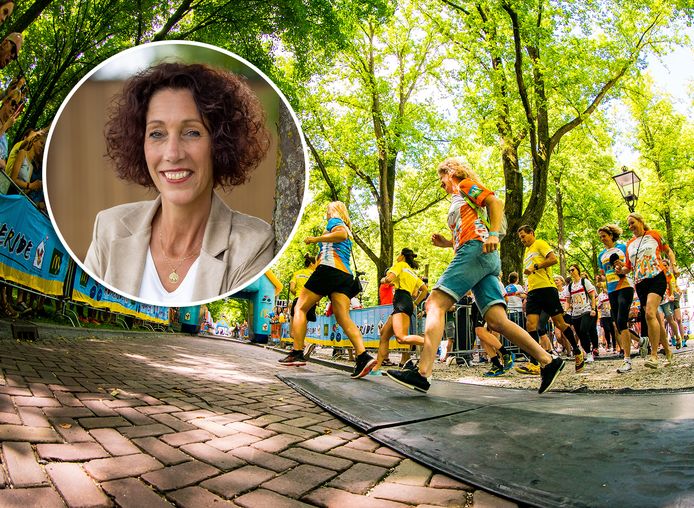 HomeSport Events vorig jaar in Rotterdam. Dit jaar vindt het evenement voor het eerst plaats in het oosten. Inzet: Lianne Booijink van het Ronald McDonaldhuis in Zwolle.