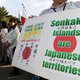 China en Japan demonstreren tegen elkaar