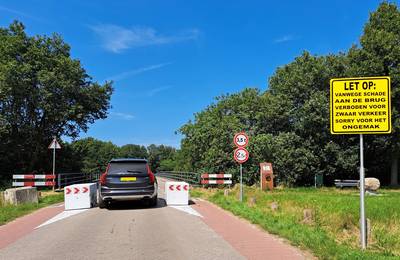 Ter Aalsterbrug bij Den Hout is niet voor eind voorjaar 2025 open voor zwaar verkeer