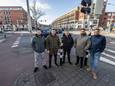 Umut, Ugur, Mohammed, Karim en Quincy vinden de afsluiting van de Vaillantlaan i.v.m. de werkzaamheden onverantwoord