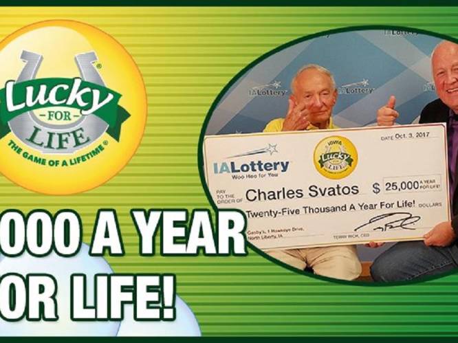 Dan ben je 92 jaar en win je plots '25.000 for Life'