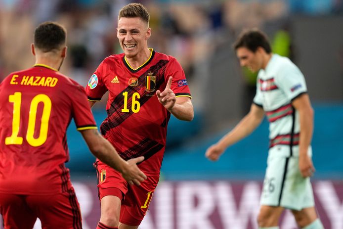 Thorgan Hazard scoorde zondag in de tweeënveertigste minuut het winnende doelpunt tegen de Portugezen. Meteen daarna piekte het gebruik van sociale media-apps.