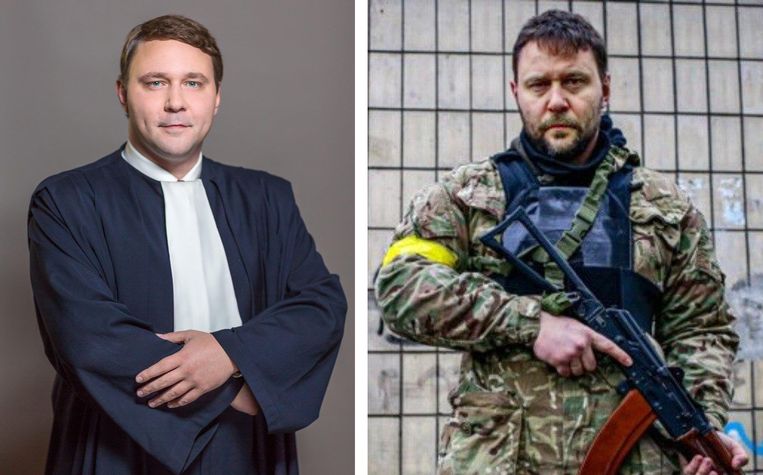  Ivan Mishchenko: als rechter, en als vrijheidsstrijder in Kiev. Beeld 
