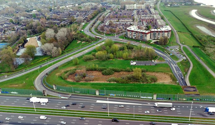 De locatie van het nieuwe politiebureau.