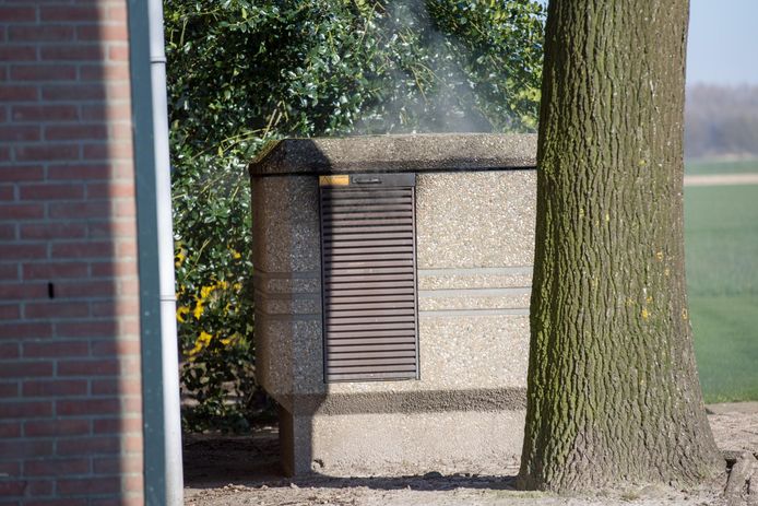 Brand in een schakelkast in Hoeven.