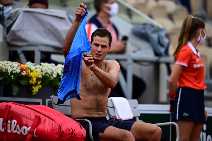 Vasek Pospisil verloor vandaag in de eerste ronde van Matteo Berrettini, maar zit nog wel in dubbelspel.