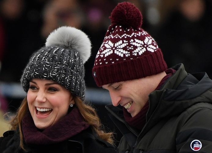William en Kate lopen er warmpjes bij.