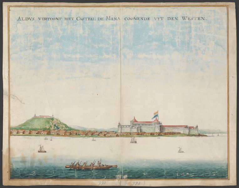 Le ch teau d'Elmina, 17e siècle. Image Archives nationales