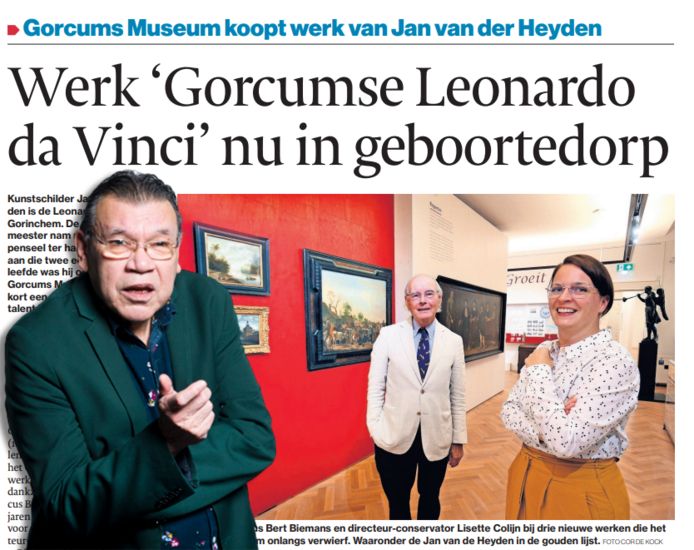 Columnist Roy Grünewald over het krantenartikel ‘Werk ‘Gorcumse Leonardo da Vinci’ nu in geboortedorp’.
