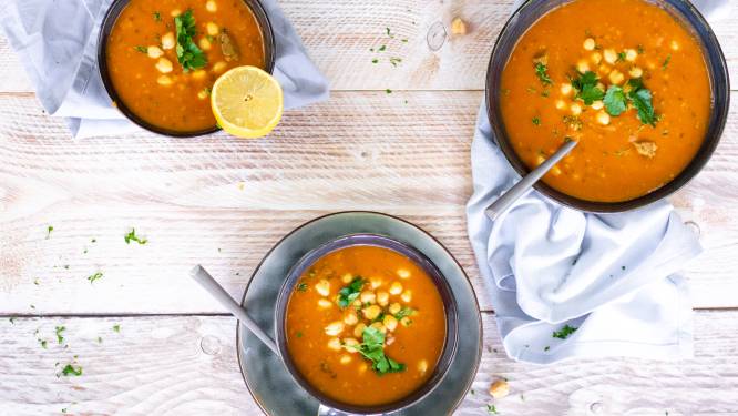 Wat Eten We Vandaag: Marokkaanse soep met linzen en kikkererwten
