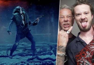 ‘Stranger Things’-acteur krijgt gehandtekende gitaar van Metallica cadeau na iconische scène
