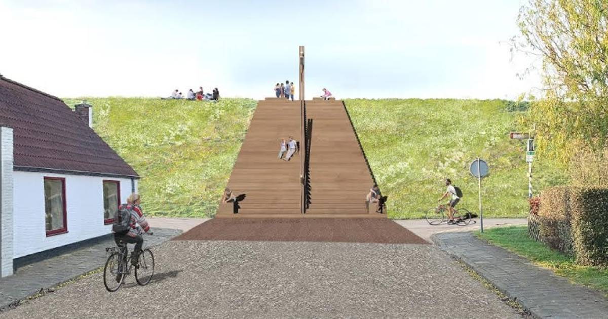 ‘Dwjès’ Ossenisse nu wel blij met kleine steiger: ‘Doe er maar een strik om’