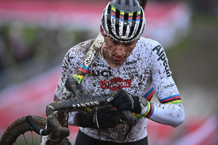 Mathieu Van Der Poel vorig jaar tijdens de Wereldbekercross in Dendermonde.