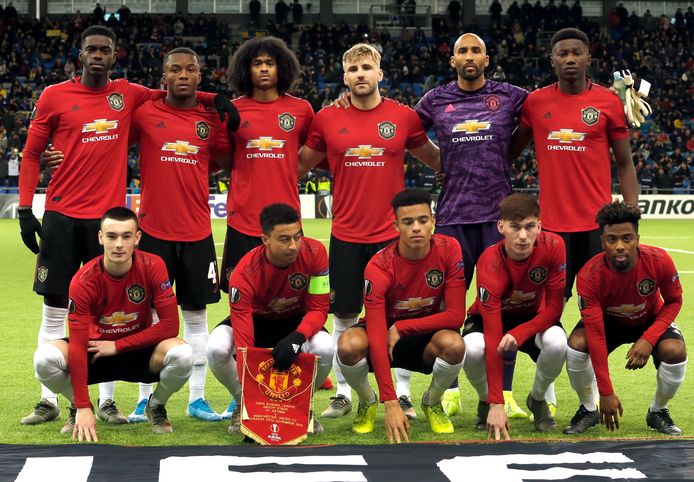 De basiself bij Manchester United gisteren in Astana.