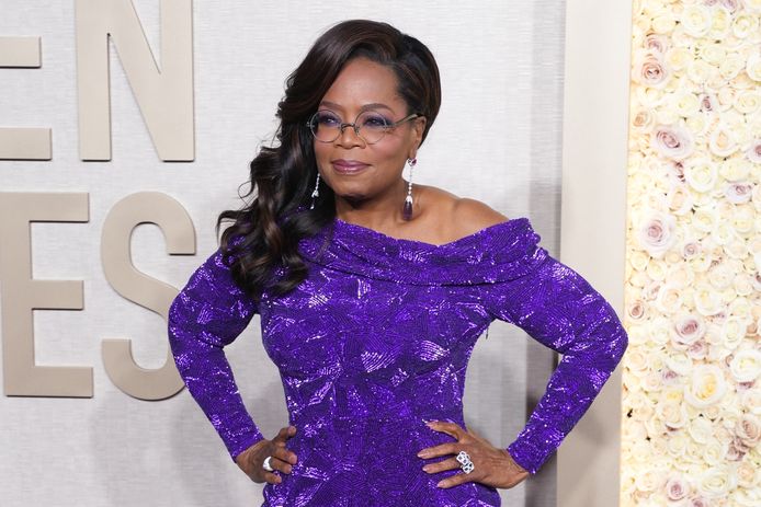 Oprah Winfrey bij de uitreiking van de Golden Globes begin januari.