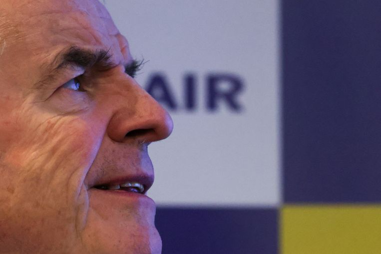 Ryanair CEO Michael O'Leary in Brussel Beeld REUTERS