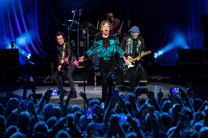 De Rolling Stones tijdens een concert in Florida in november vorig jaar.