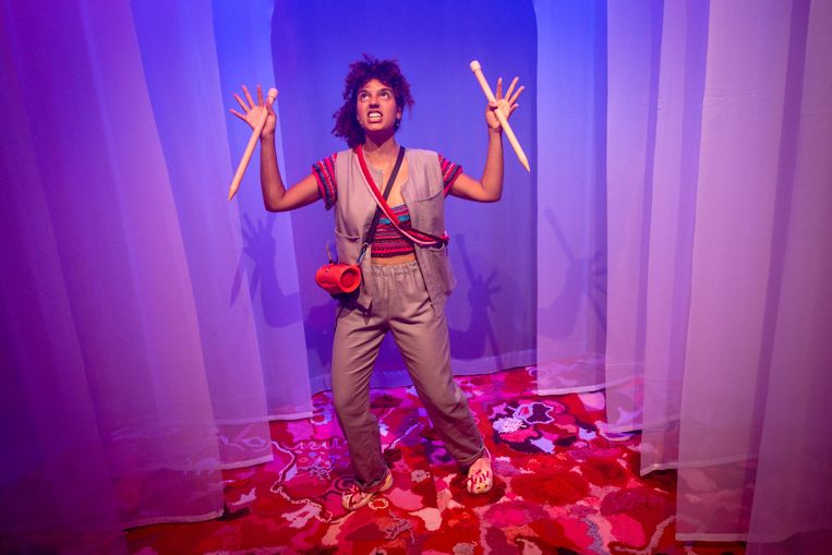 Scene uit De minotaurus, een monsterlijk labyrint van Studio Brei op Theaterfestival Boulevard Beeld Julian Maiwald