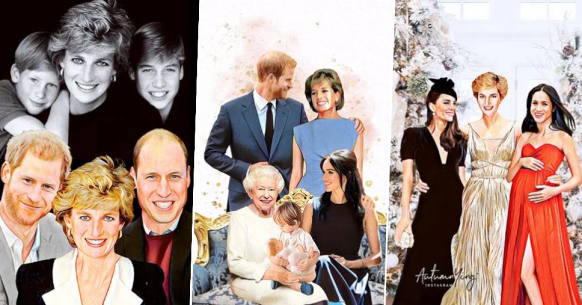 La principessa Diana con i suoi figli, figlie e nipoti: e se fosse ancora viva?  |  Proprietà