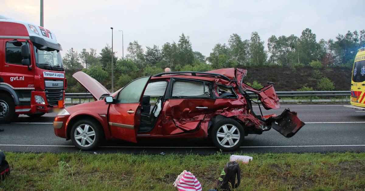 Gewonde door ongeluk A50, file lost snel op.