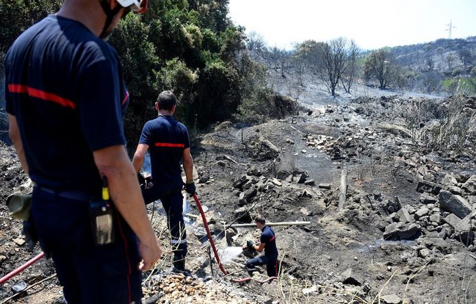 Eind juni legde een natuurbrand al een deel van het departement Gard in de as. (Archieffoto)