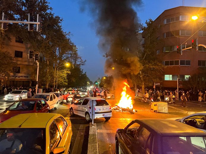 Protest in Teheran.