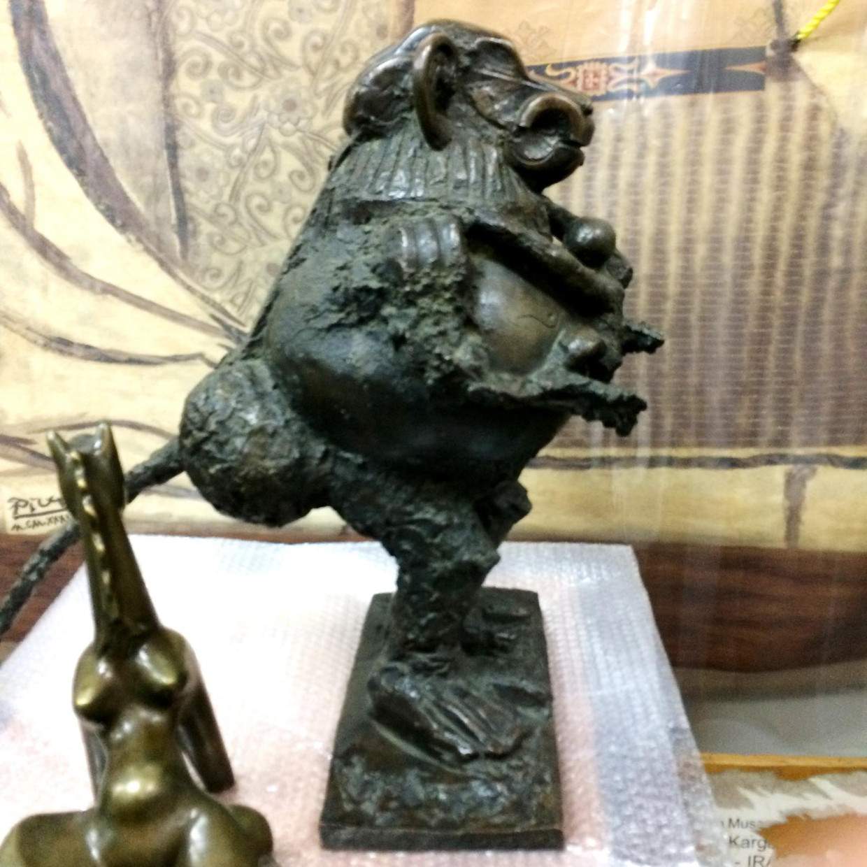 Een sculptuur van Picasso. Beeld  