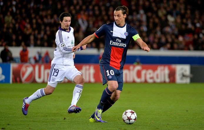 Kljestan in het shirt van Anderlecht.