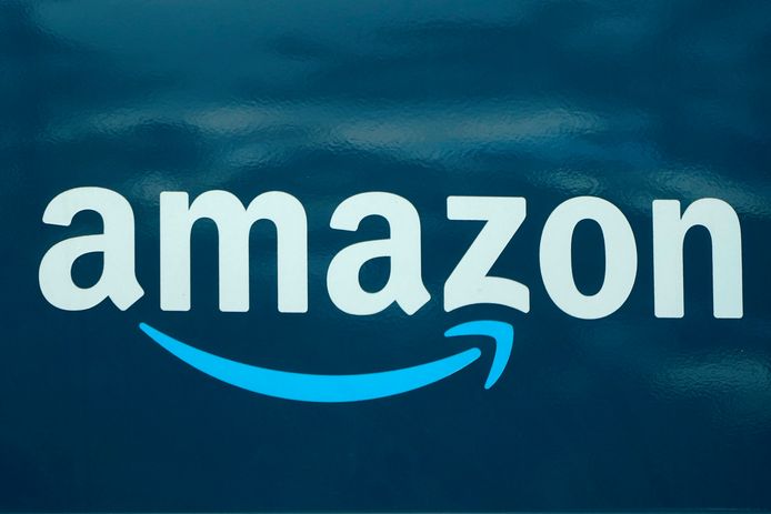 Het logo van Amazon.