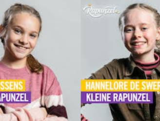 Elise Goossens (11) uit Ranst en Hannelore De Swert (12) uit Grimbergen spelen ‘kleine Rapunzel' in familiemusical